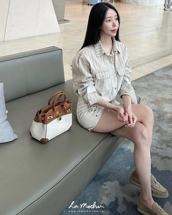 側扣帶彈性迷你短褲